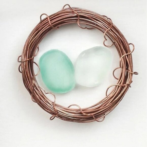 Sharon Nowlan Two in the Nest Shadow Box Frame Nova Scotia Artist NWT - Picture 2 of 8